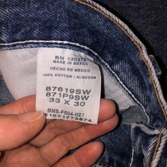 Rustler Jeans Size 33x30 Womens Vintage Denim Blue Pure Cotton Button Mexico - Picture 5 of 12